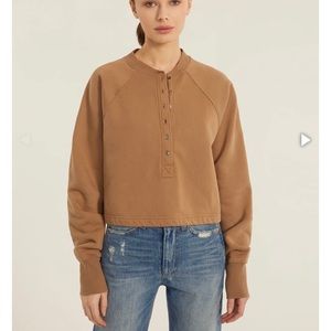 Marissa Webb so uptight Henley sweatshirt NWT Med